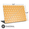 Yellow and White Hearts Universal Laptop 12in (9.8 x 6.8in) Skin